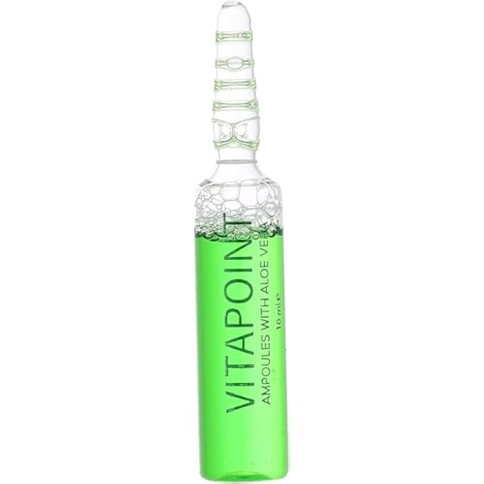 Vitabont Aloe Vera Hair Ampoules, 5 Ampoules, 10 ml, Paraben & Silicone Free, Complete Care for All Hair Types - Image 1